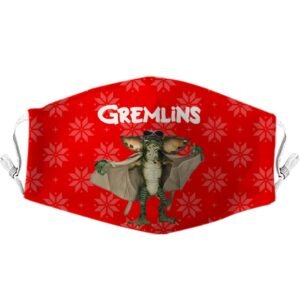 Cubreboca gremlins navideño