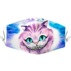 Cubreboca gato cheshire