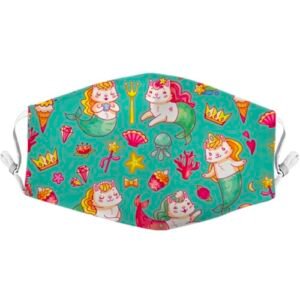 Cubreboca gato sirena