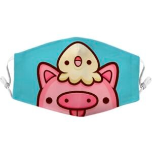 Cubreboca puerquito y pollito