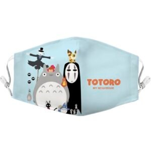 Cubreboca mundo amigos totoro
