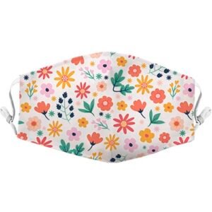 Cubreboca flower colorful