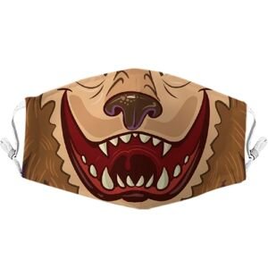 Cubreboca hombre lobo