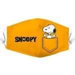 cubreboca infantil snoopy